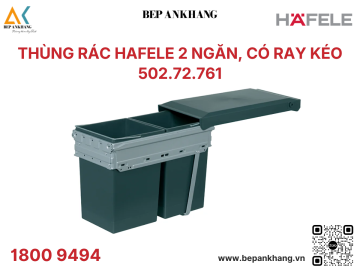 Thùng rác đôi Hafele Hailo Tandem 2 x 15 lít 502.72.761